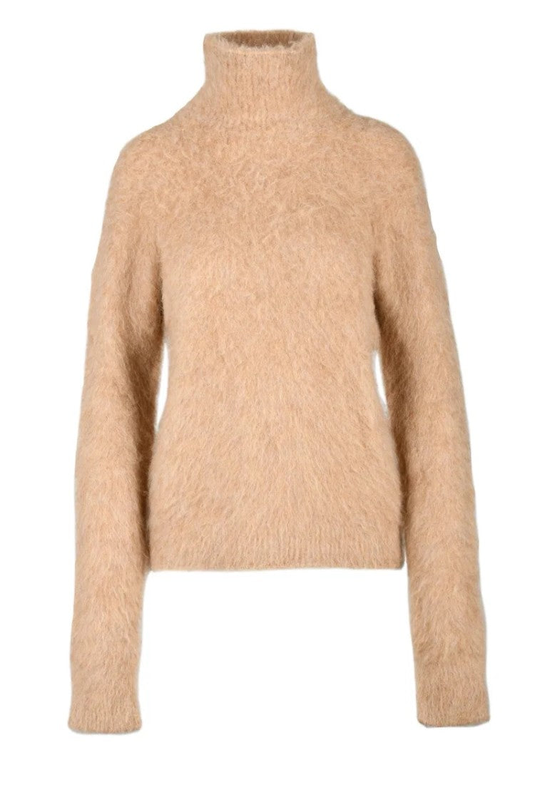 Sportmax Elgar High Neck Sweater - Beige