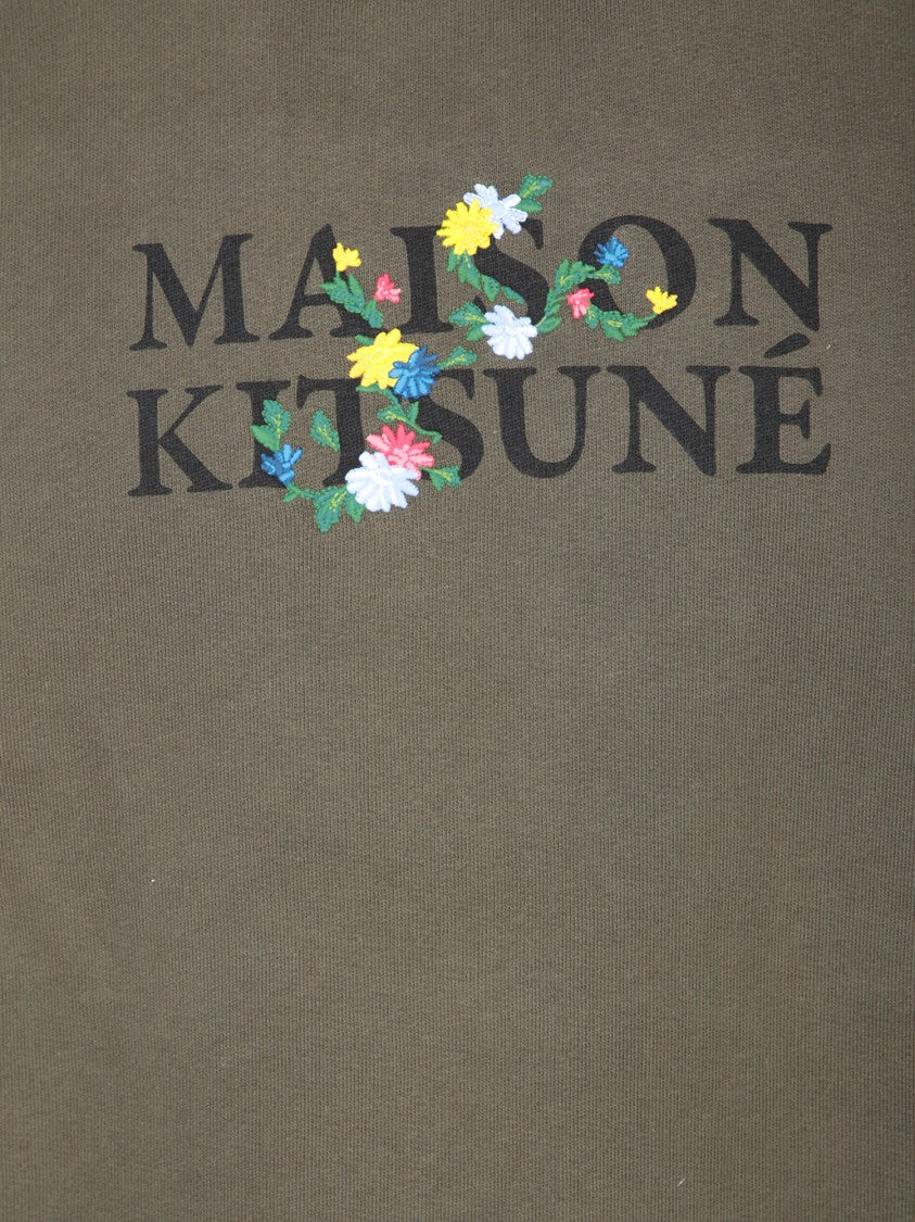 Maison Kitsuné Relaxed Green Sweatshirt
