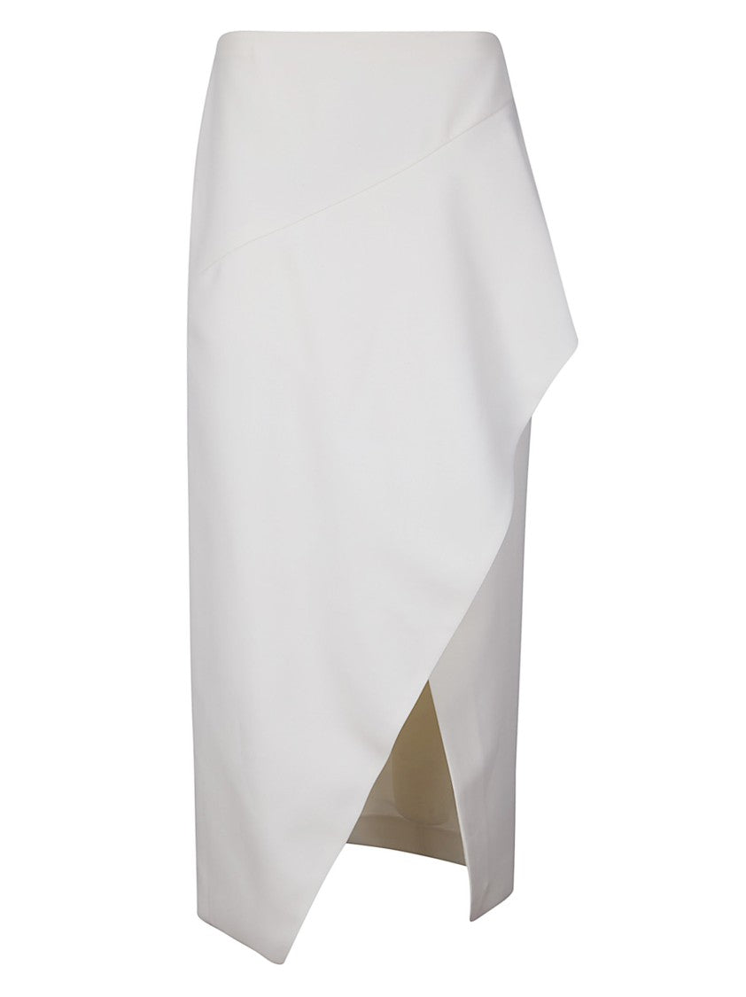 Khaite Black Jaia Wrap Skirt