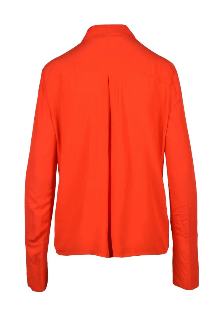 Patrizia Pepe Voile Shirt With Classic Collar And Buttoned Cuffs