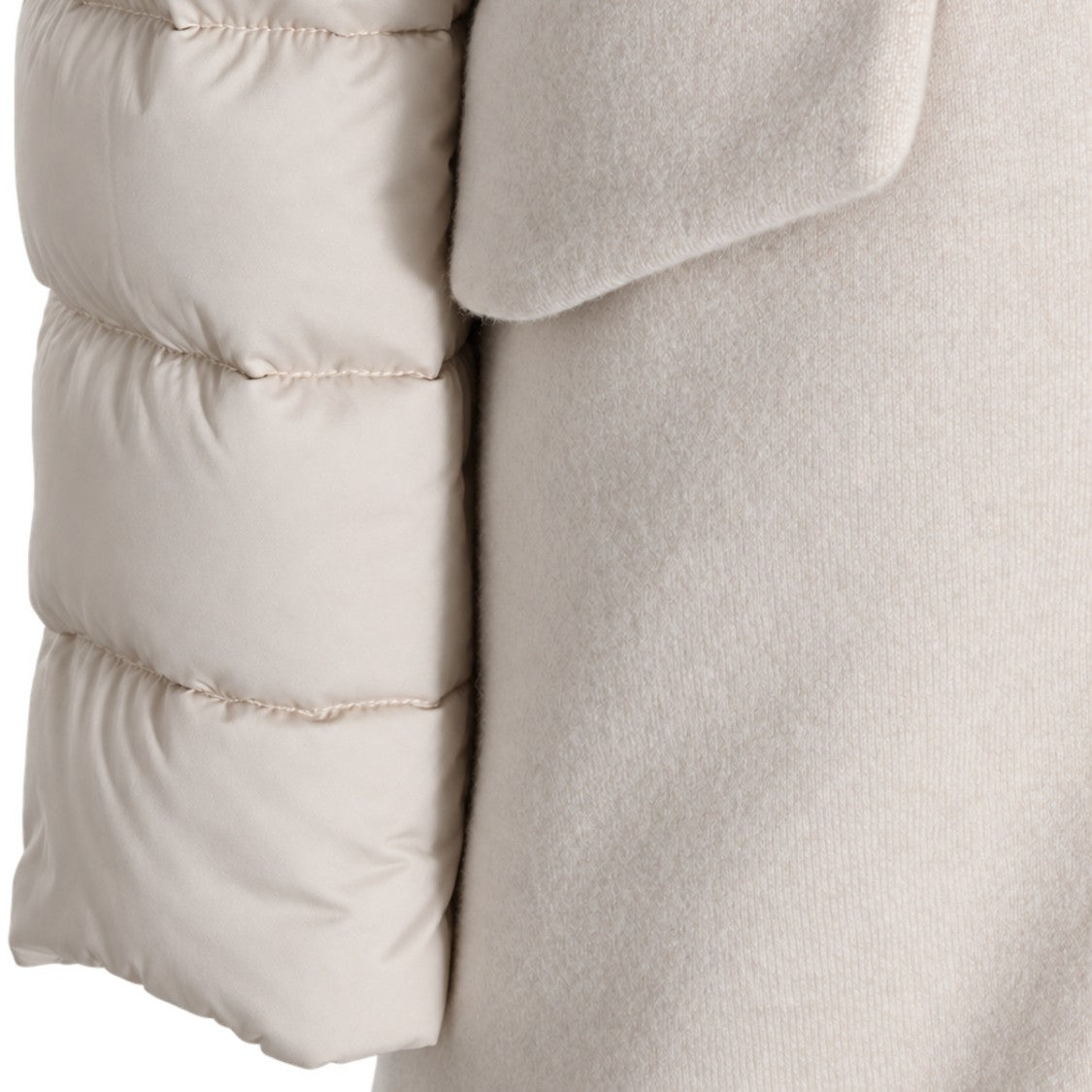Moorer Streamlined Hooded Quilted Sleeve Parka