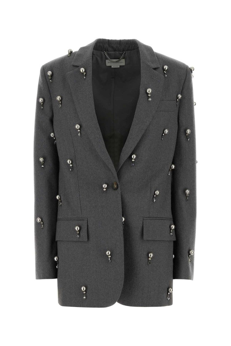 Stella Mccartney Grey Wool Blazer