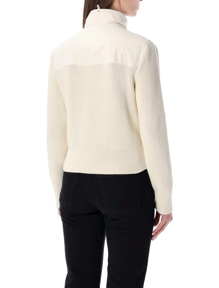 Moncler Grenoble Padded Zip-Up Cotton Cardigan