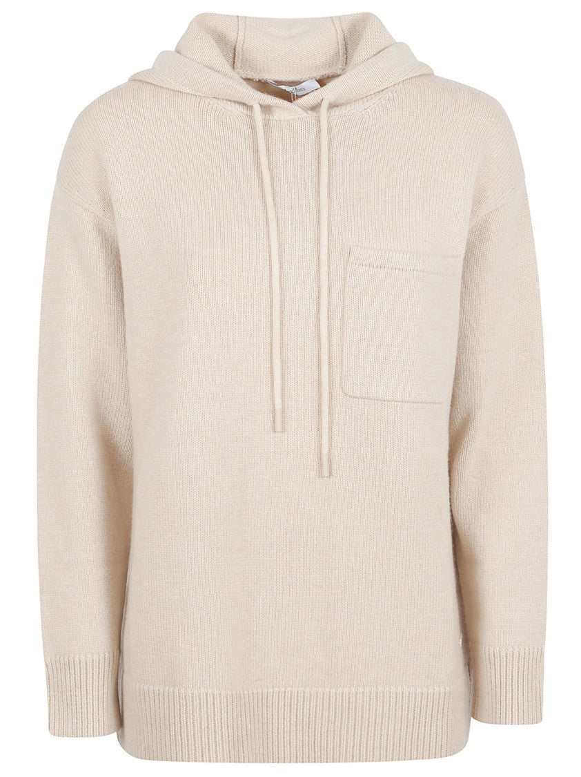 Max Mara Relaxed Fit Knit Sweater With Hood