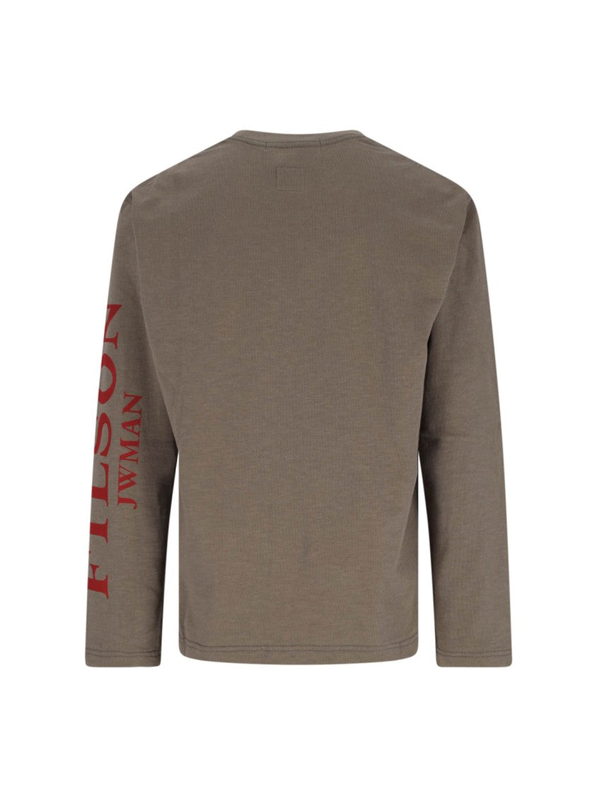 Junya Watanabe Logo Long Sleeve T-Shirt – Taupe