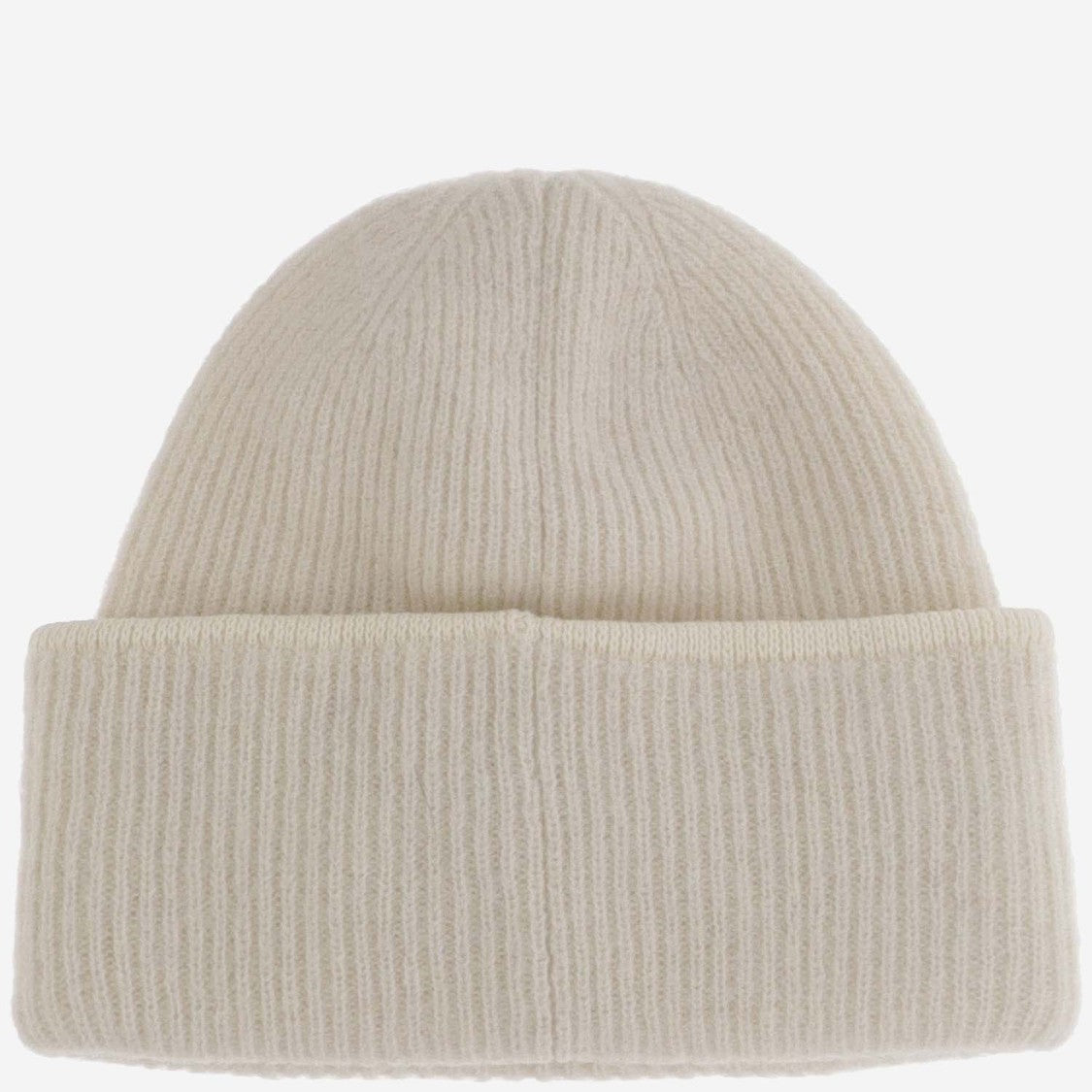 Jacquemus Ribbed Wool Blend Beanie With Logo Patch