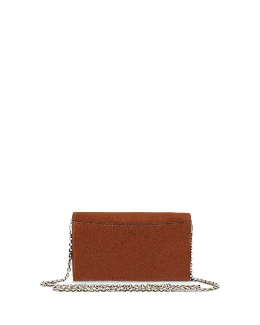 Lauren Ralph Lauren Adair 20-Wallet On A Chain-Large In Tan Cow Leather