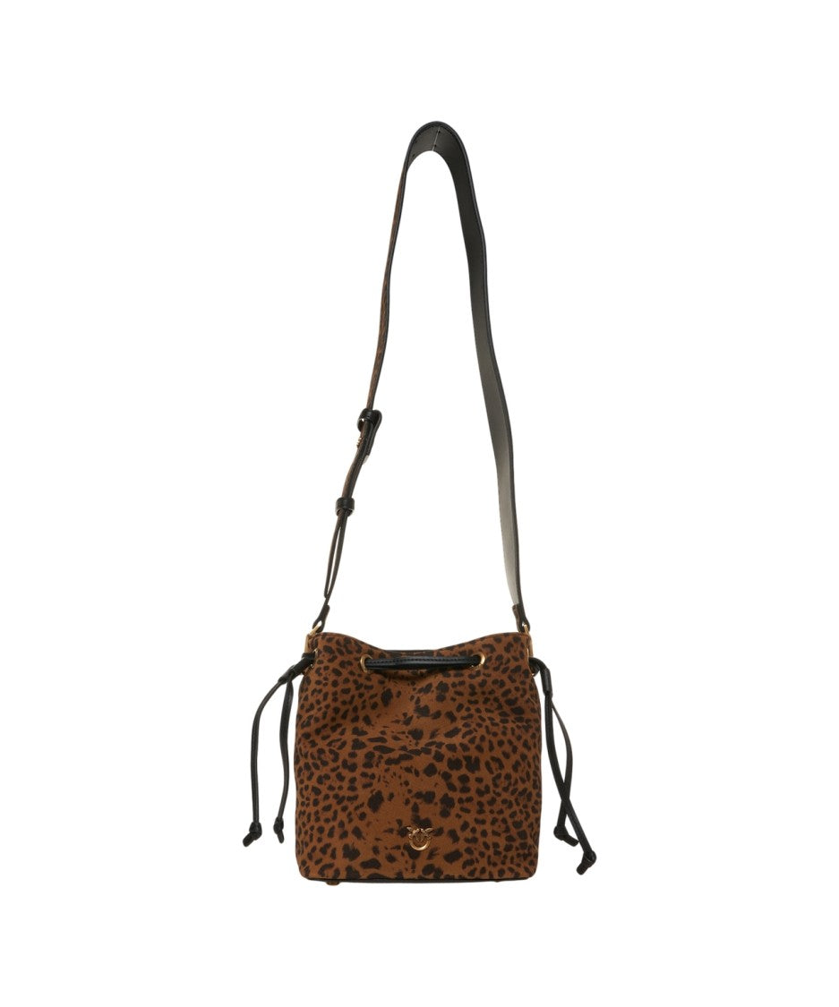 Pinko Bucket Bag With Striking Animal Print