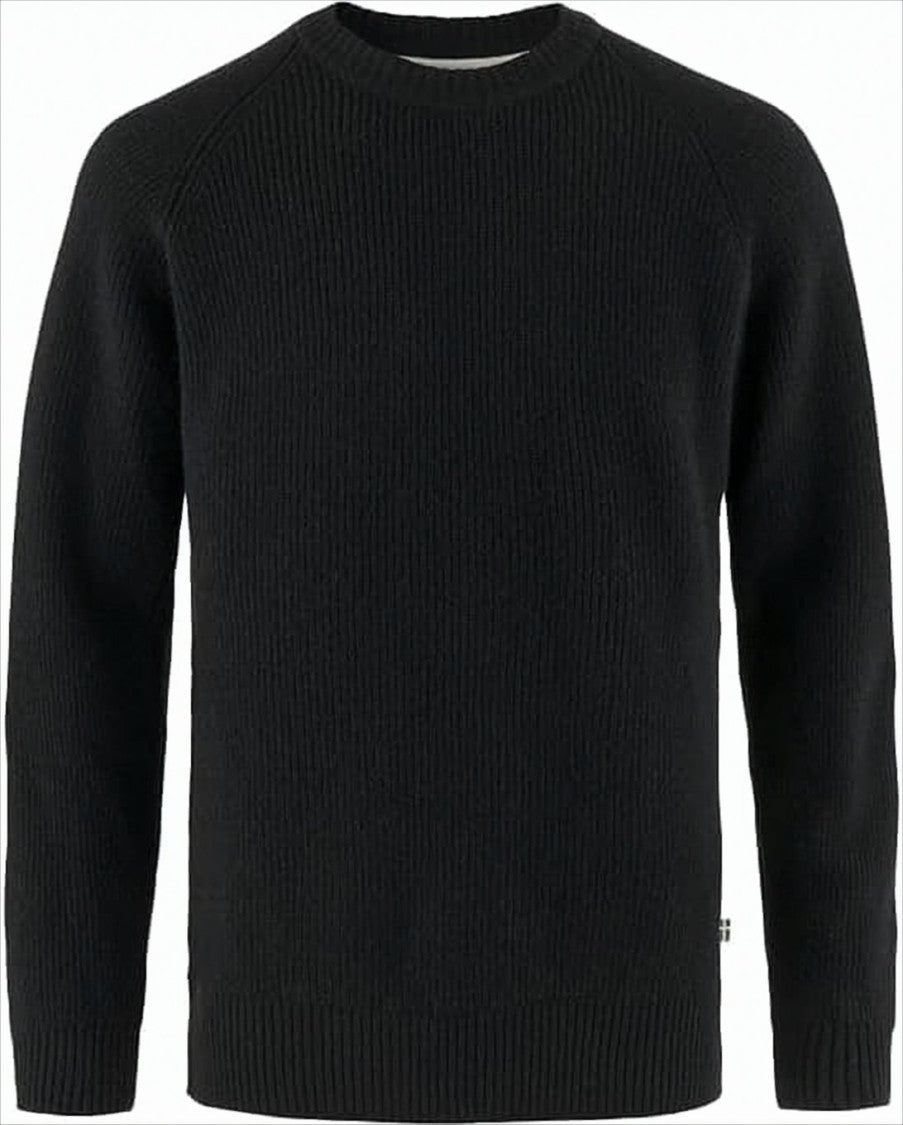 Fjallraven Kanken Textured Knit Long-Sleeved Top With Classic Crew Neckline