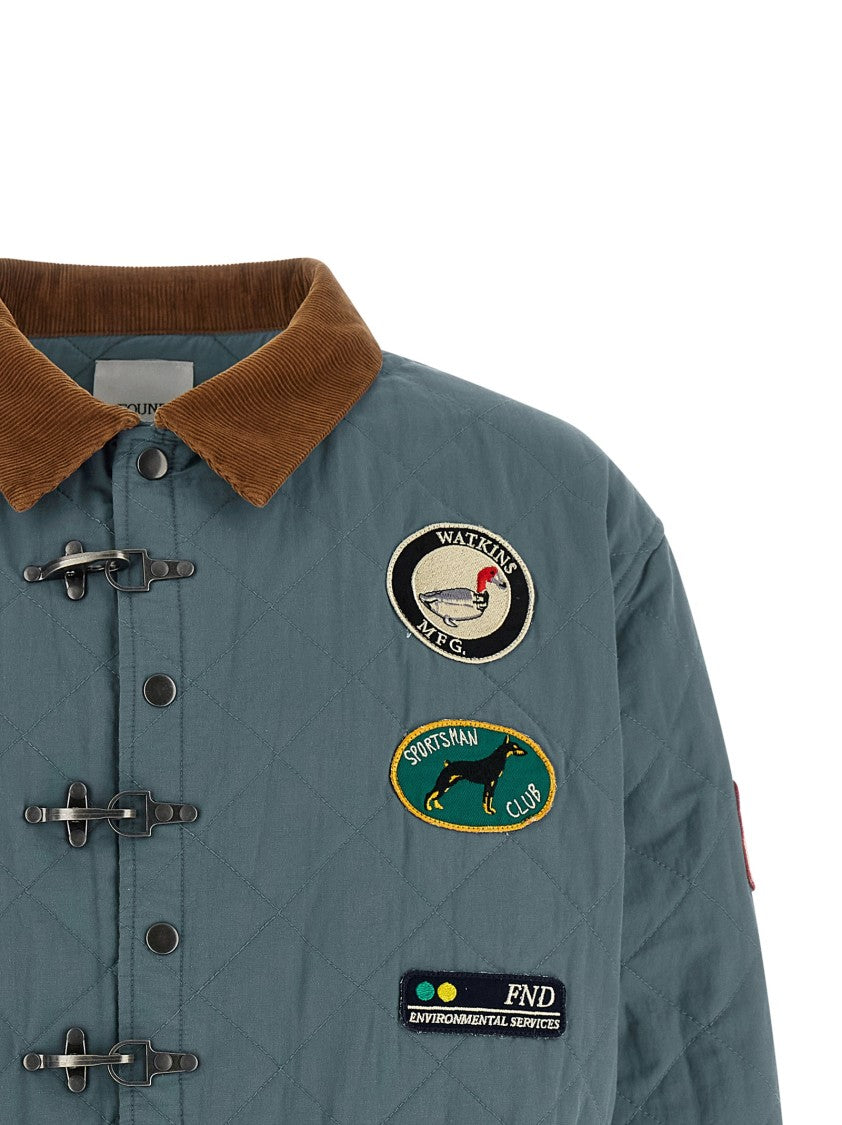 Found Farmstead Quilt Patch Jacket With Contrast Corduroy Details