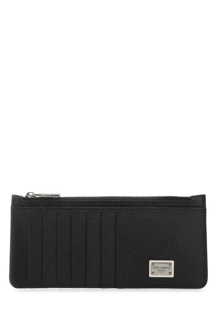 Dolce & Gabbana Black Leather Card Holder