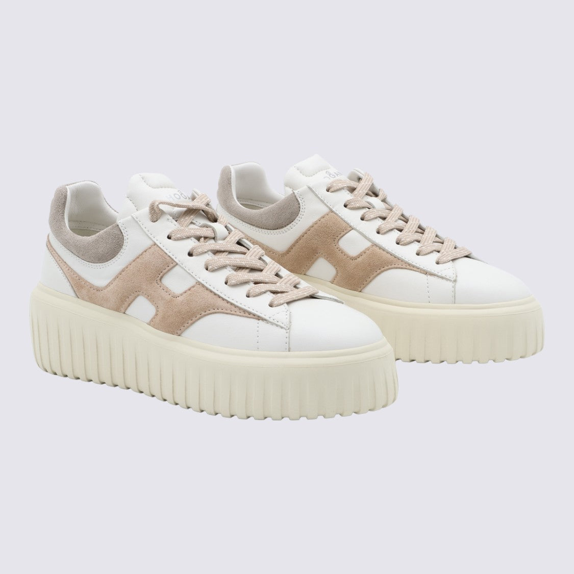 Hogan Chunky Platform Sneakers With Leather And Suede Overlays