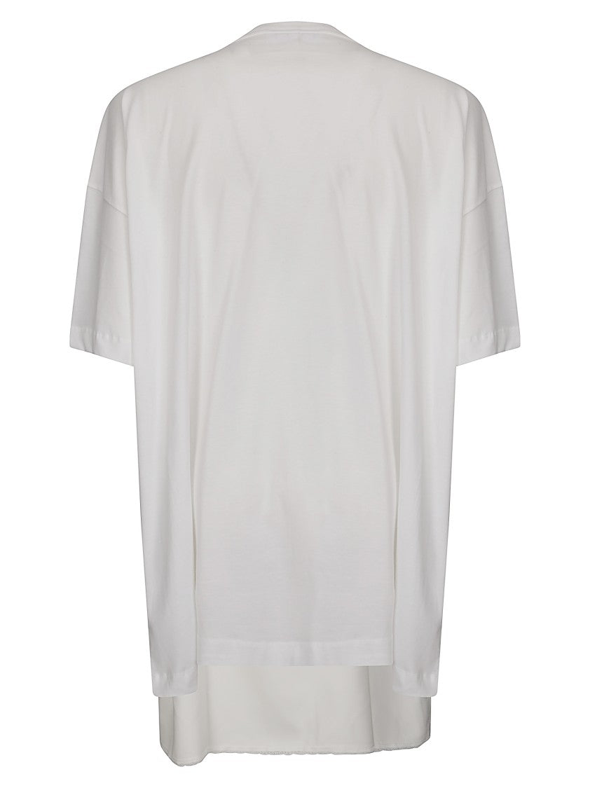 Vaquera Sewn Overlay T-Shirt Dress With Built-In Cups