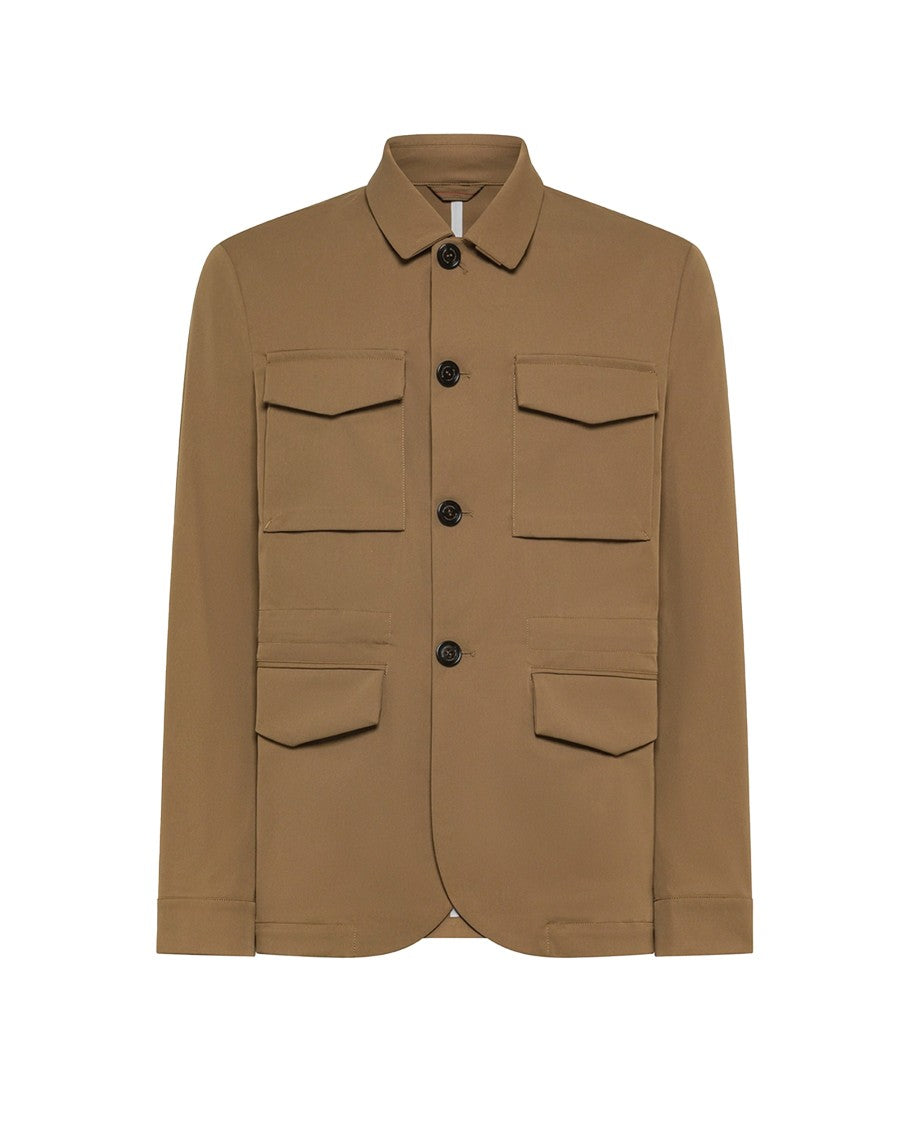 Peuterey Jura Ga Field Jacket In Matte Twill – Brown