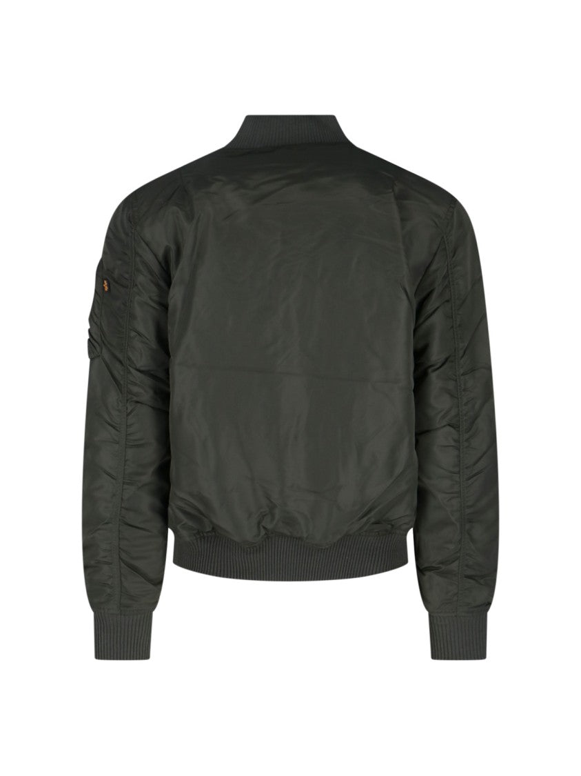 Alpha Industries "Ma-1 Vf 59" Bomber Jacket, In Black Fabric