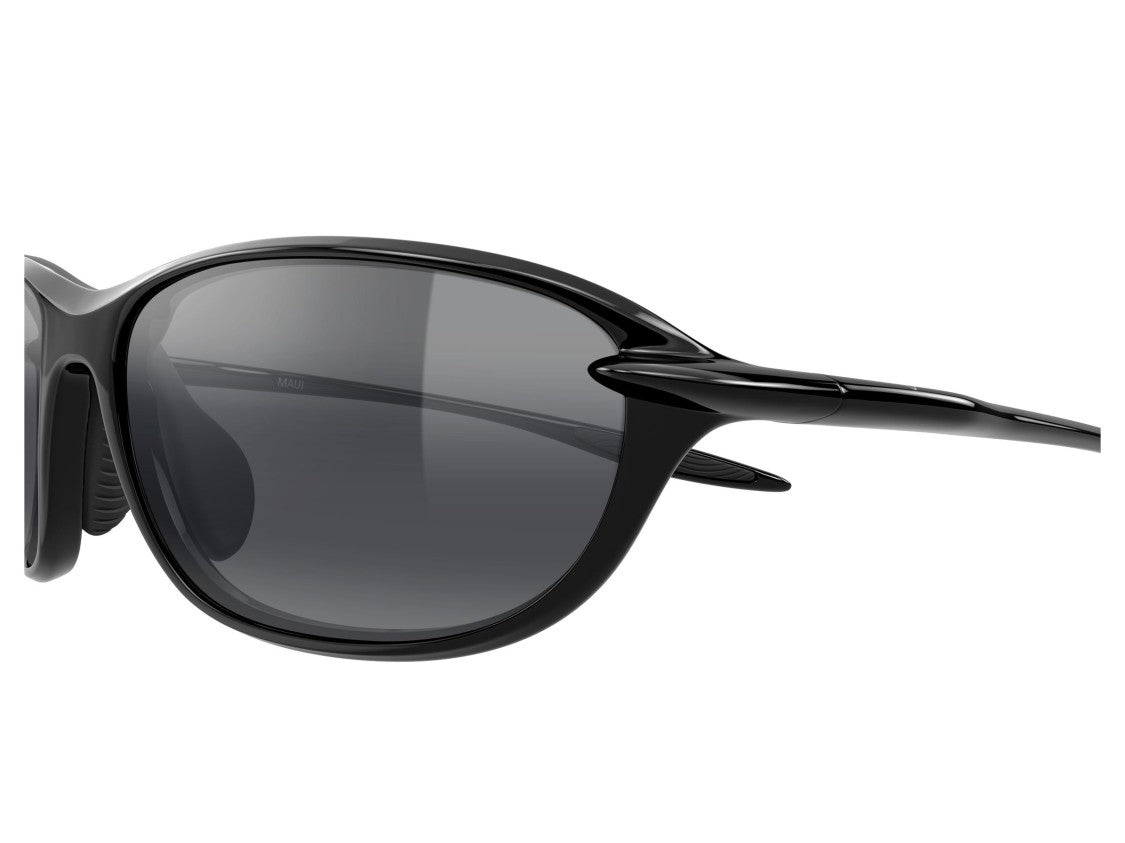 Maui Jim Black Mj0338s Glossy Gradient Plastic Sunglasses