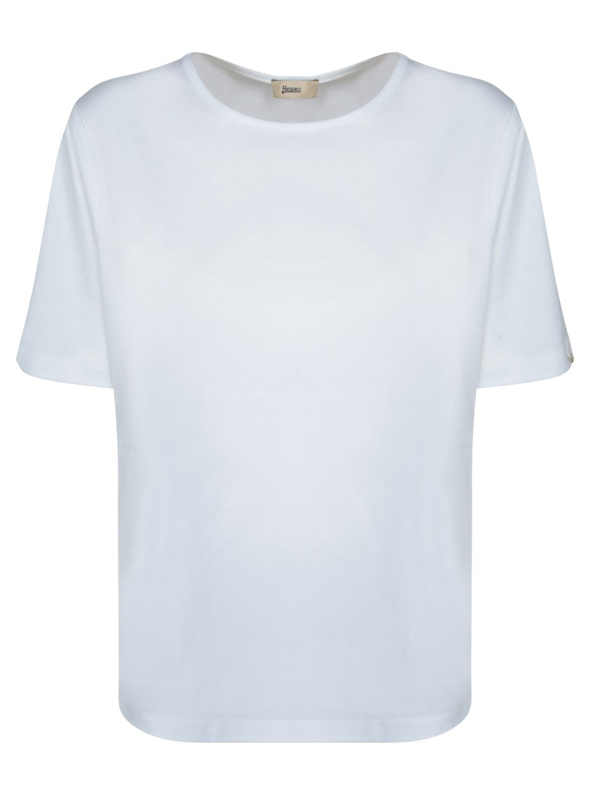 Herno Refined White Jersey T-Shirt