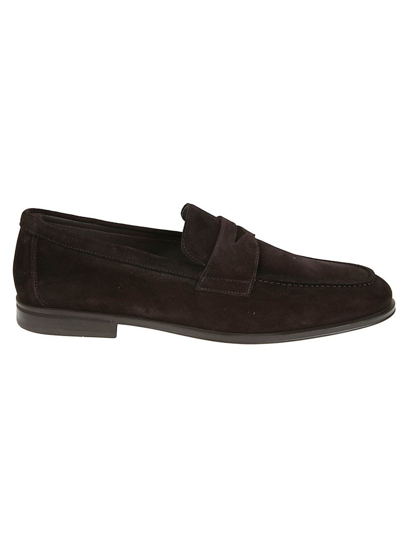 Doucal's Penny Adler Calf Leather Loafers