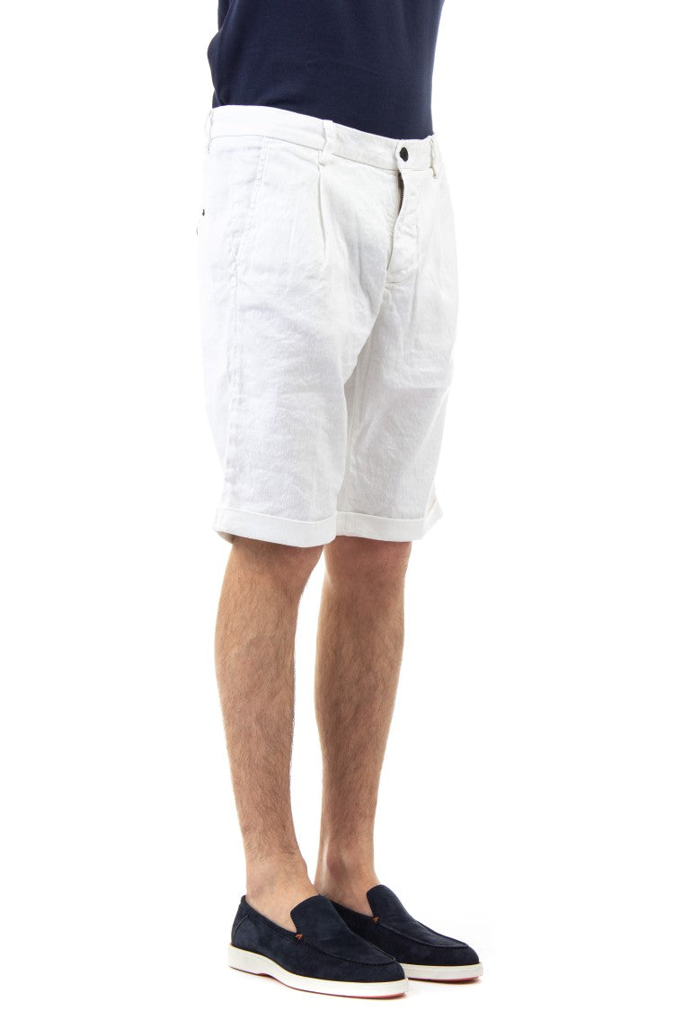 Mason's Amalfi Lightweight Linen-Cotton Shorts