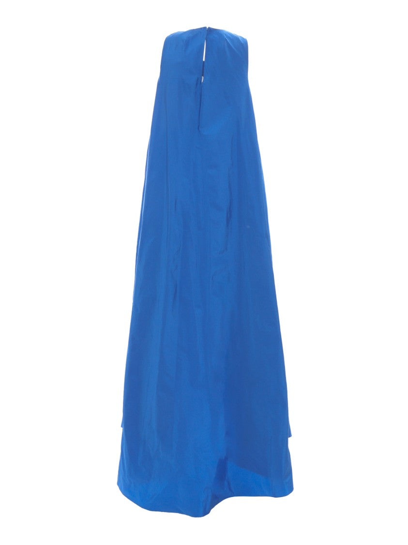 P.A.R.O.S.H. Sleeveless Maxi Dress With Flowing Silhouette