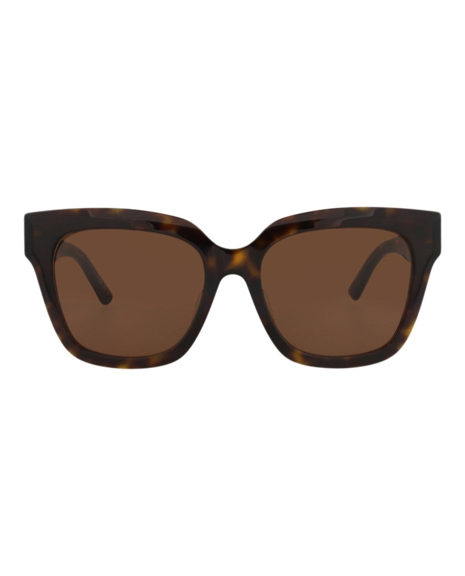 Balenciaga Square-Frame Acetate Sunglasses With Saddle Nose Bridge