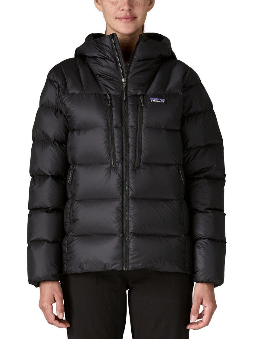 Patagonia Black Fitz Roy Down Hoody Polyester Jacket