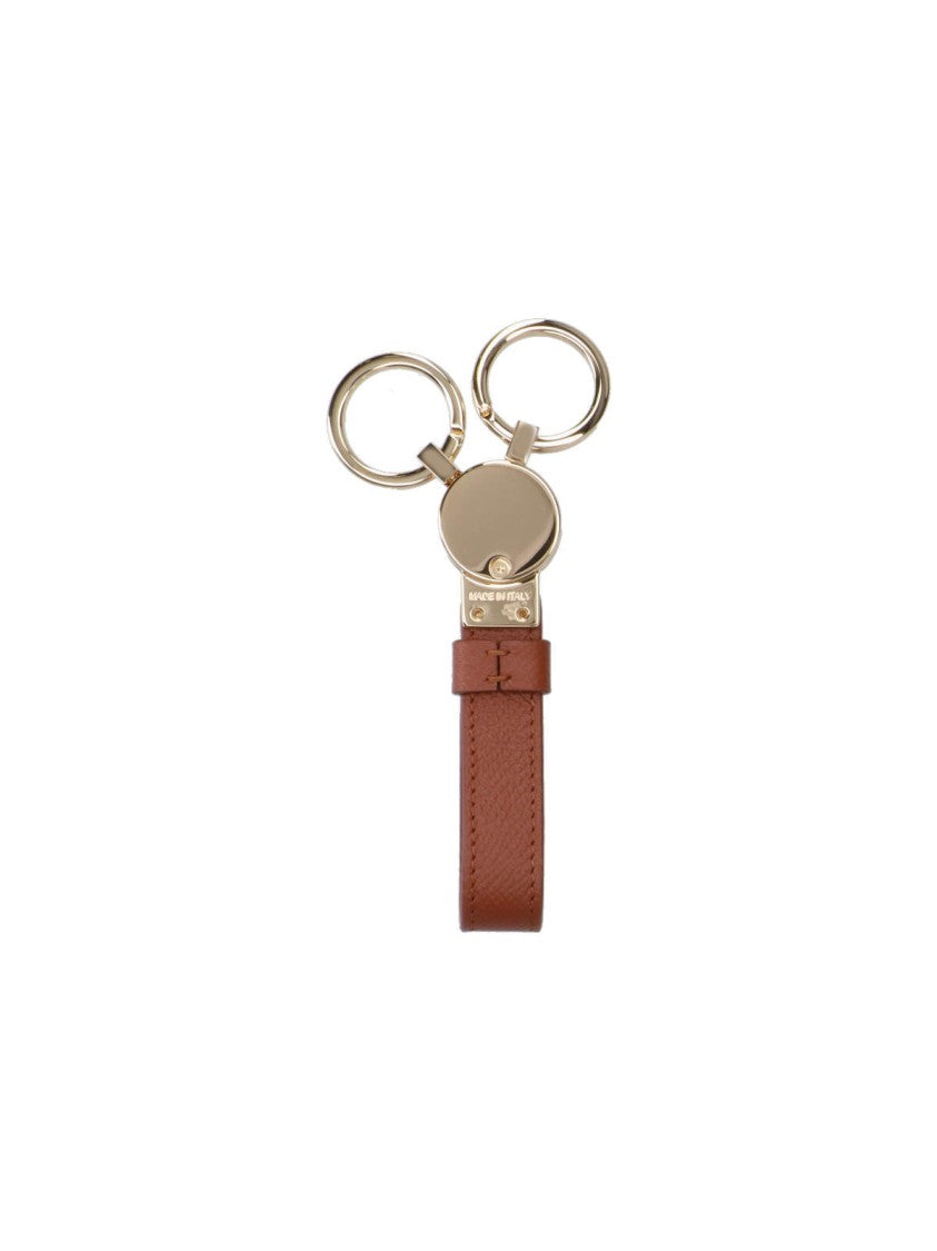 Ferragamo Gancini' Keychain – Brown