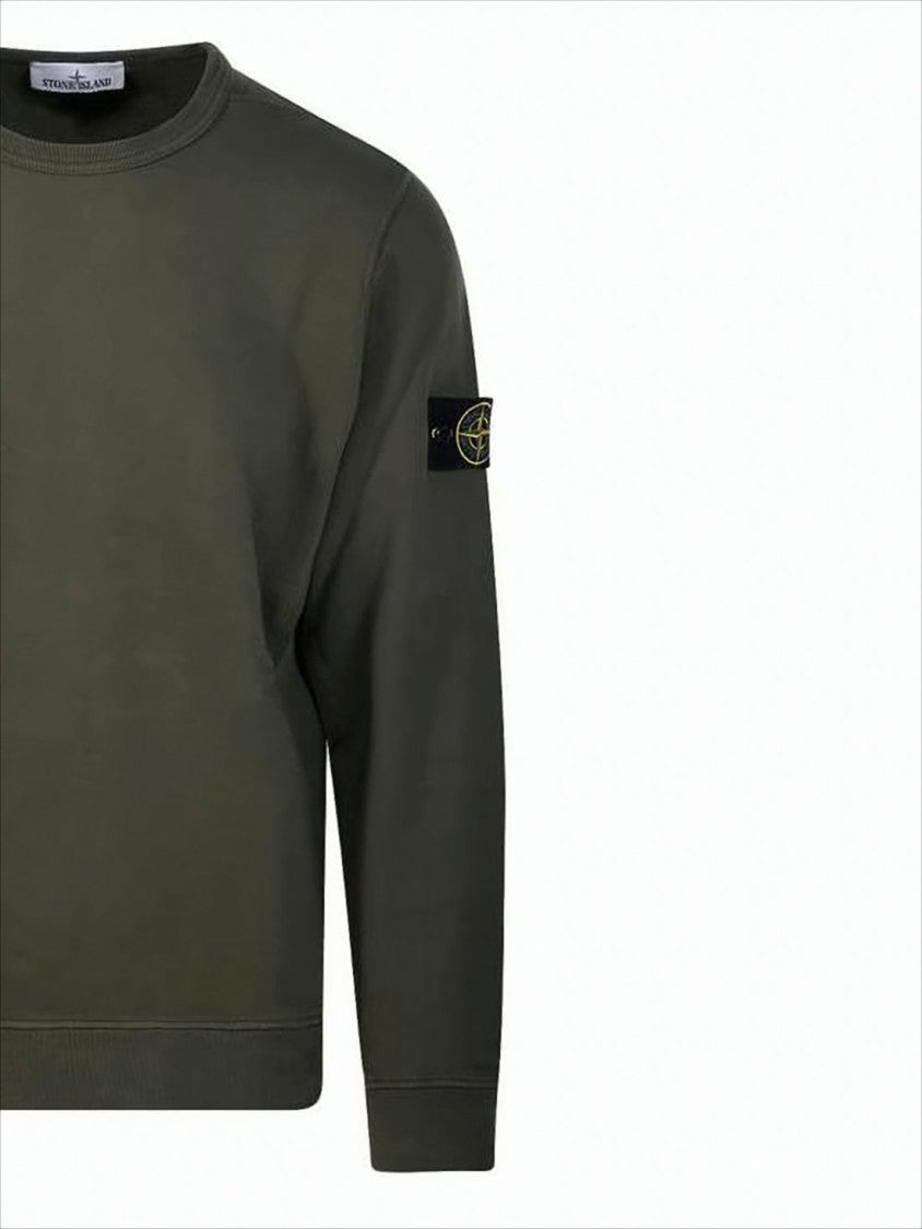 Stone Island Olive Green Long-Sleeve T-Shirt