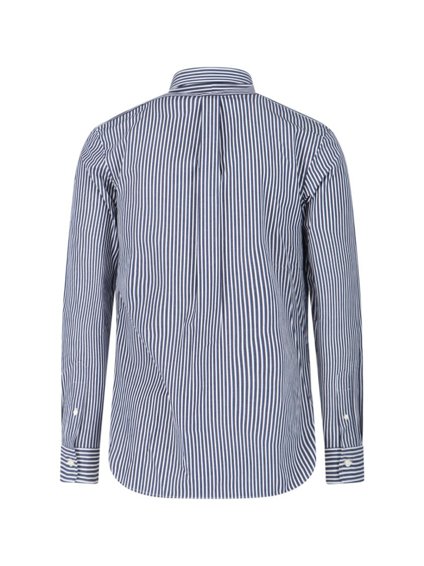Polo Ralph Lauren Striped Logo Shirt – Blue
