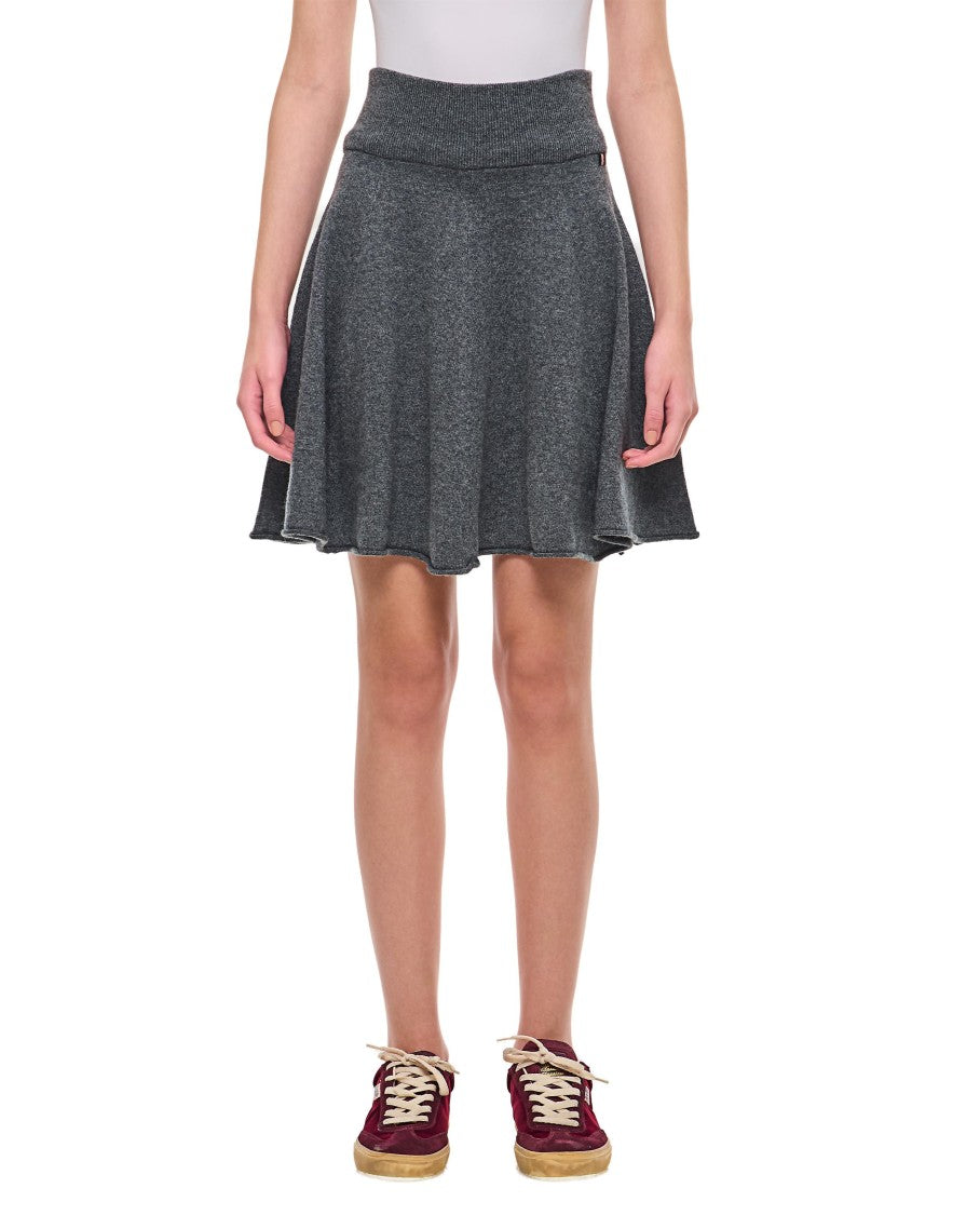 Extreme Cashmere Cashmere Short Pleated Skirt