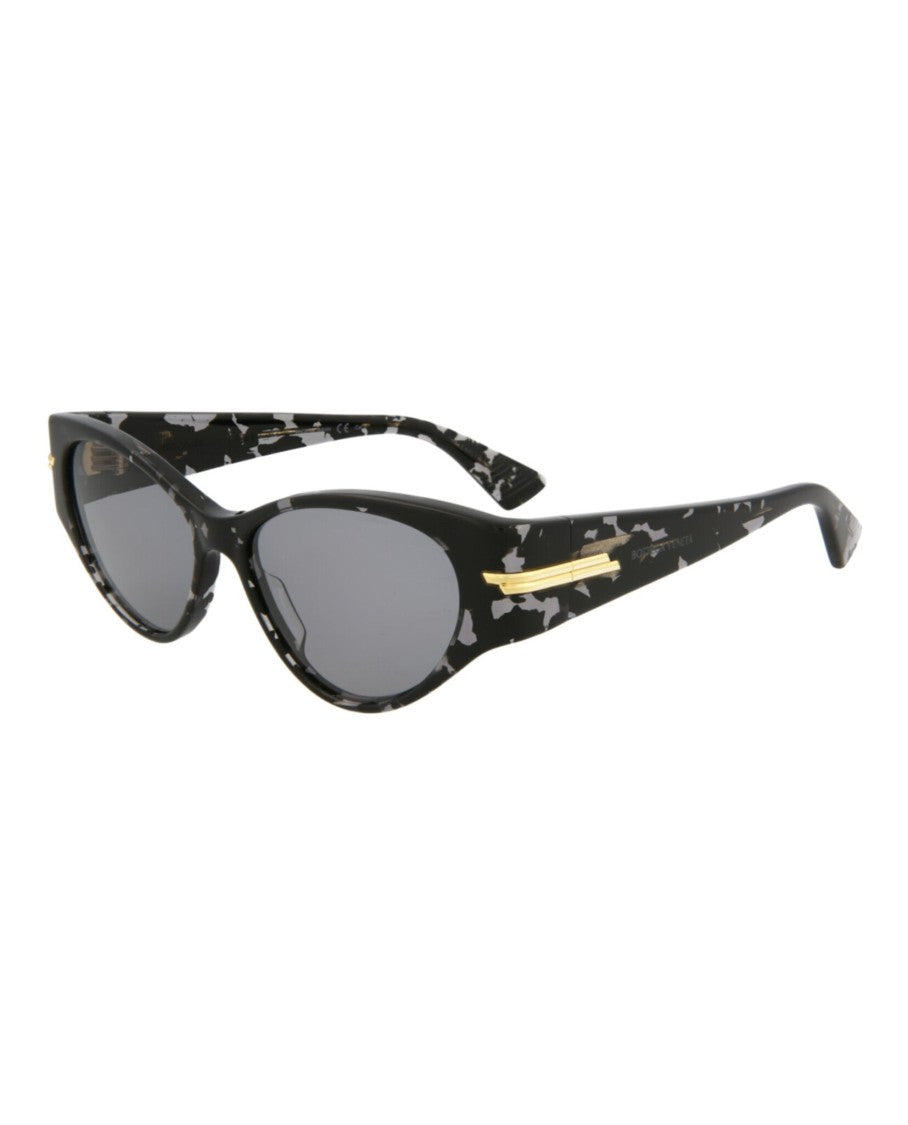 Bottega Veneta Cat Eye-Frame Acetate Sunglasses With Gold Accents