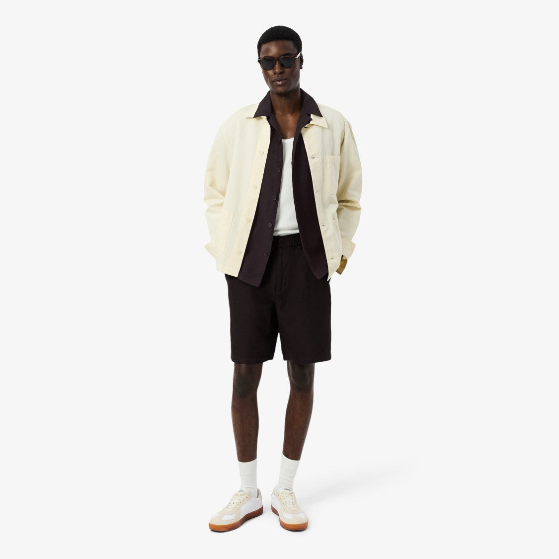 Lacoste Short-Sleeved Button-Up Shirt With Classic Collar