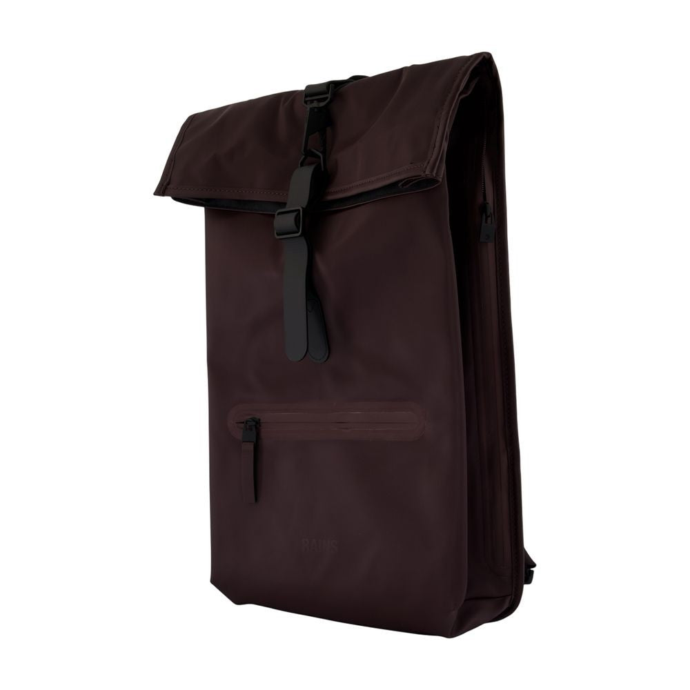 Rains Rolltop Rucksack W3 Backpack - Synthetic - Burgundy
