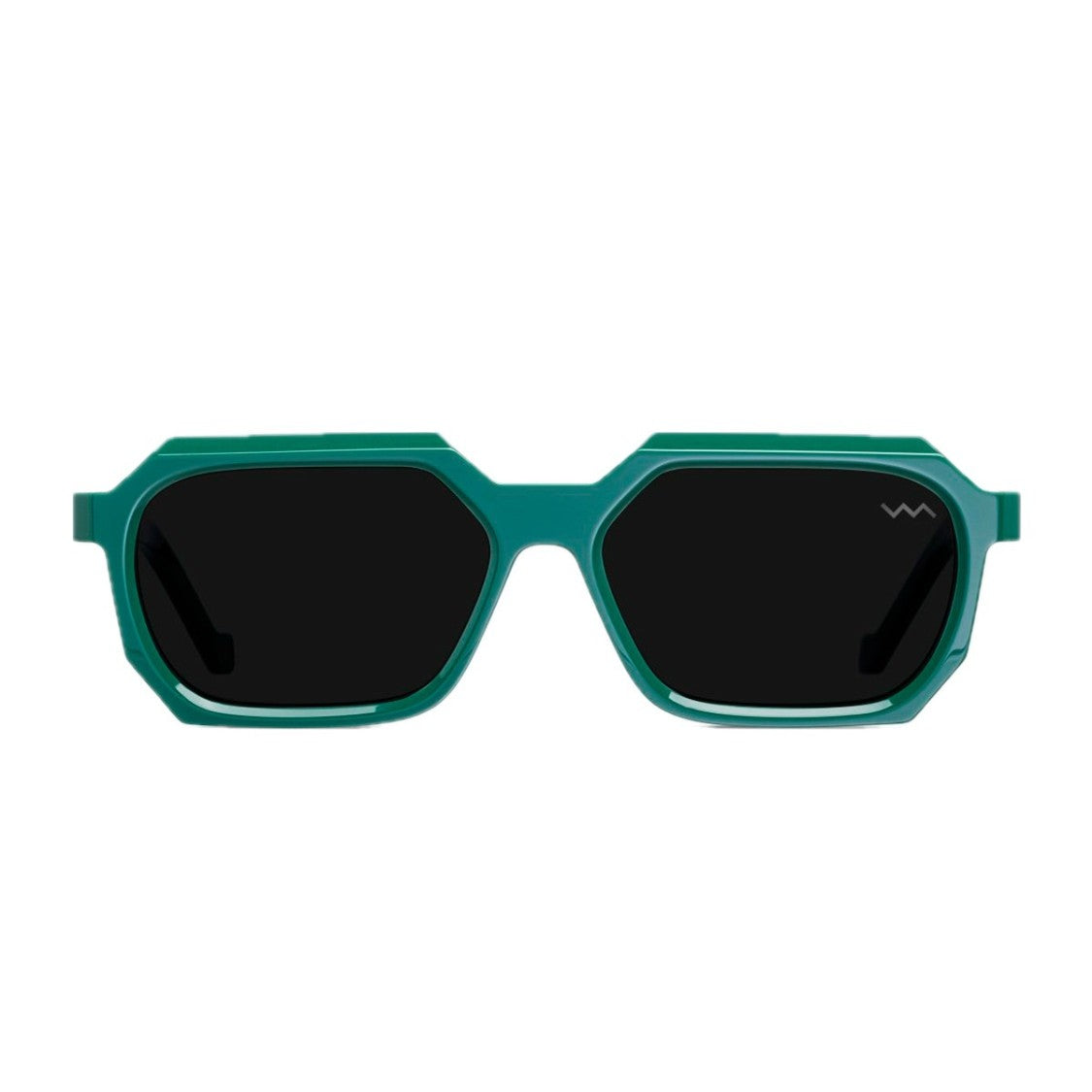 Vava Green Wl0004 White Label Bio-Acetate Rectangular Sunglasses
