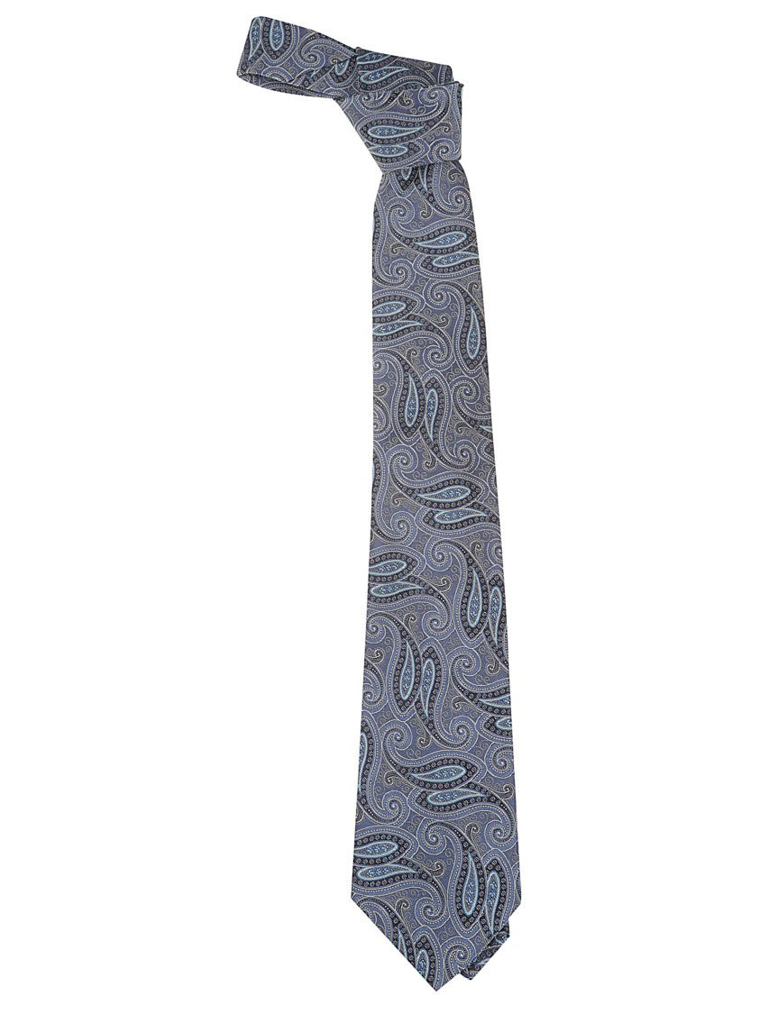 Etro Paisley Micro Paisley Silk Tie