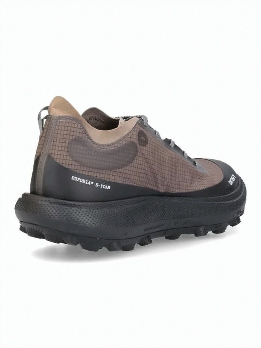 Satisfy Translucent Brown Polyester Sneakers With Robust Eva Sole