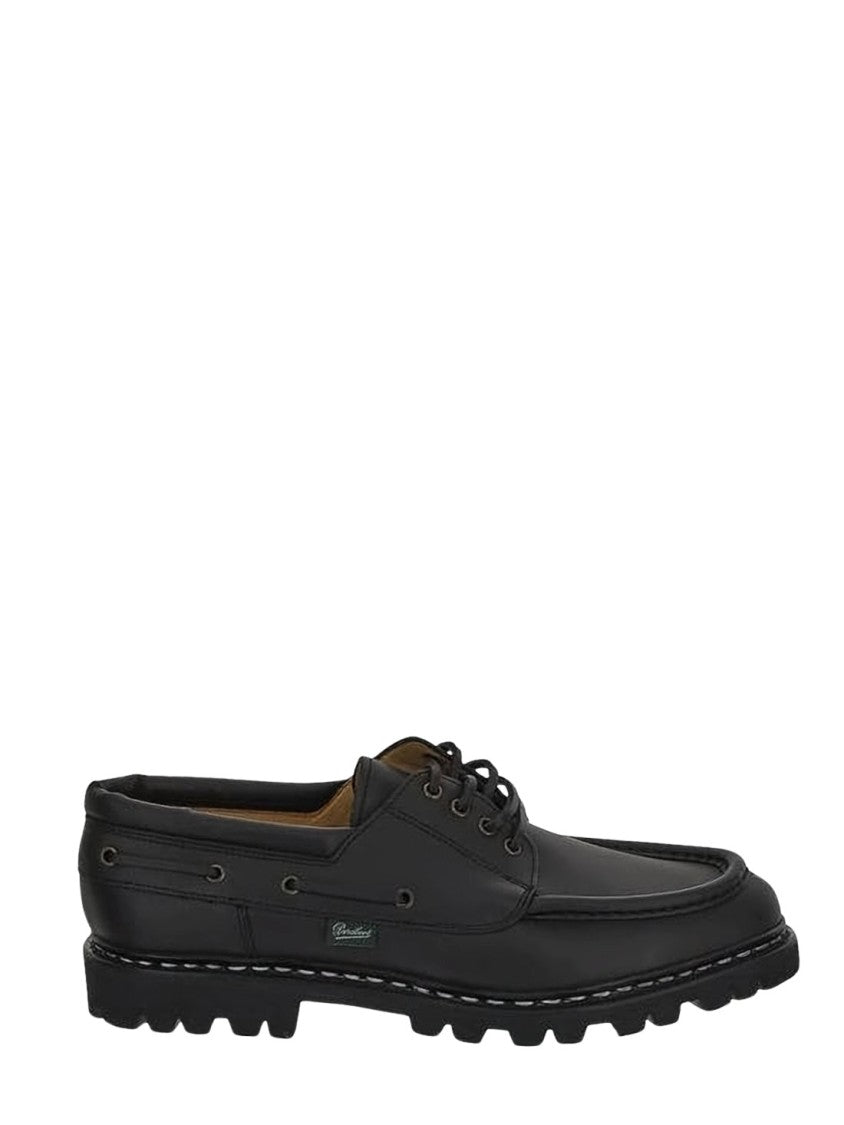 Paraboot Classic Black Leather Dress Shoes