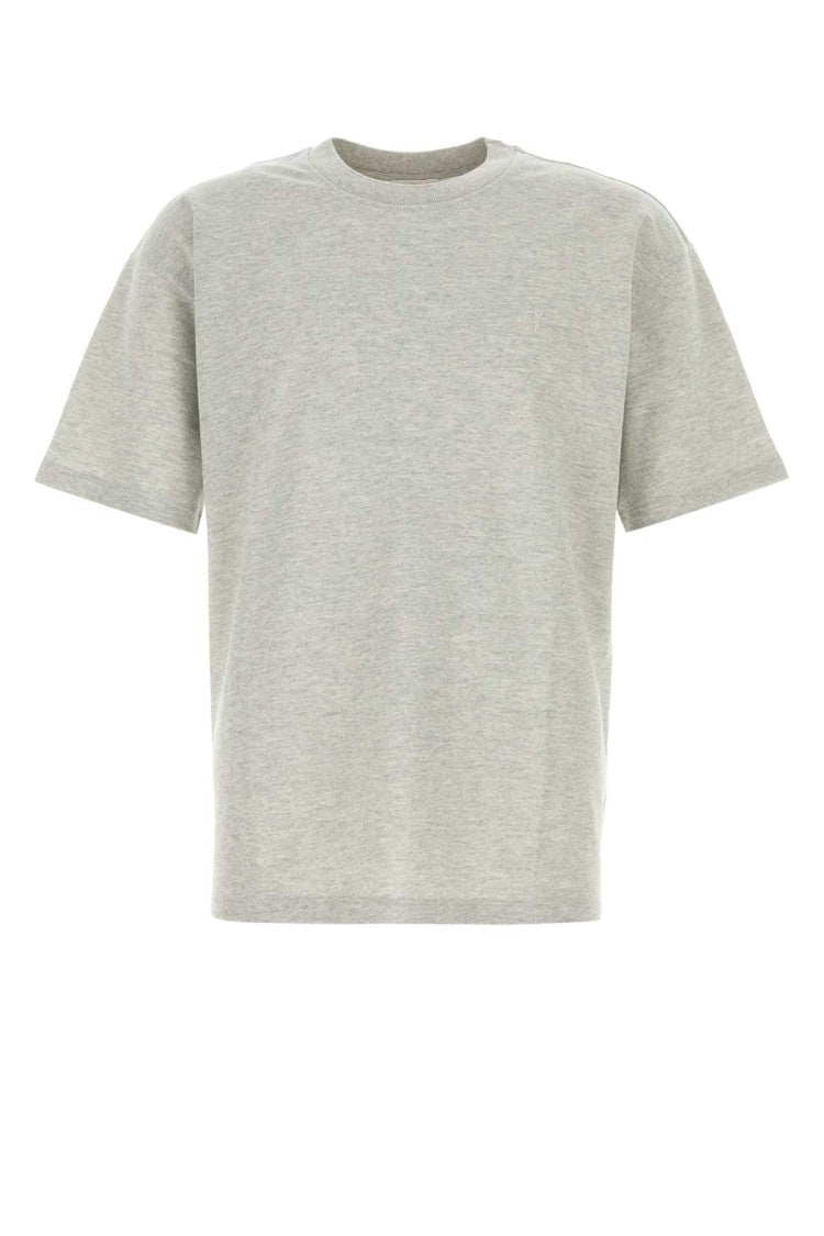 Saint Laurent Grey Piquet T-Shirt