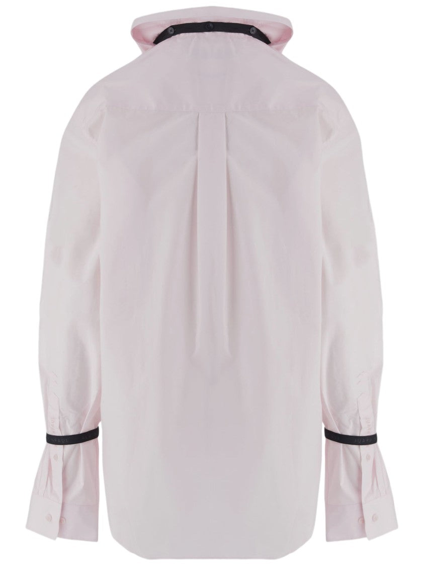 Alainpaul Pink Open Collar Cotton Shirt