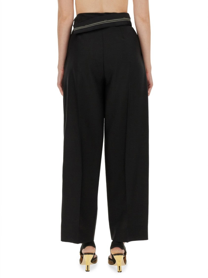 Fendi Asymmetrical Waist Pants With