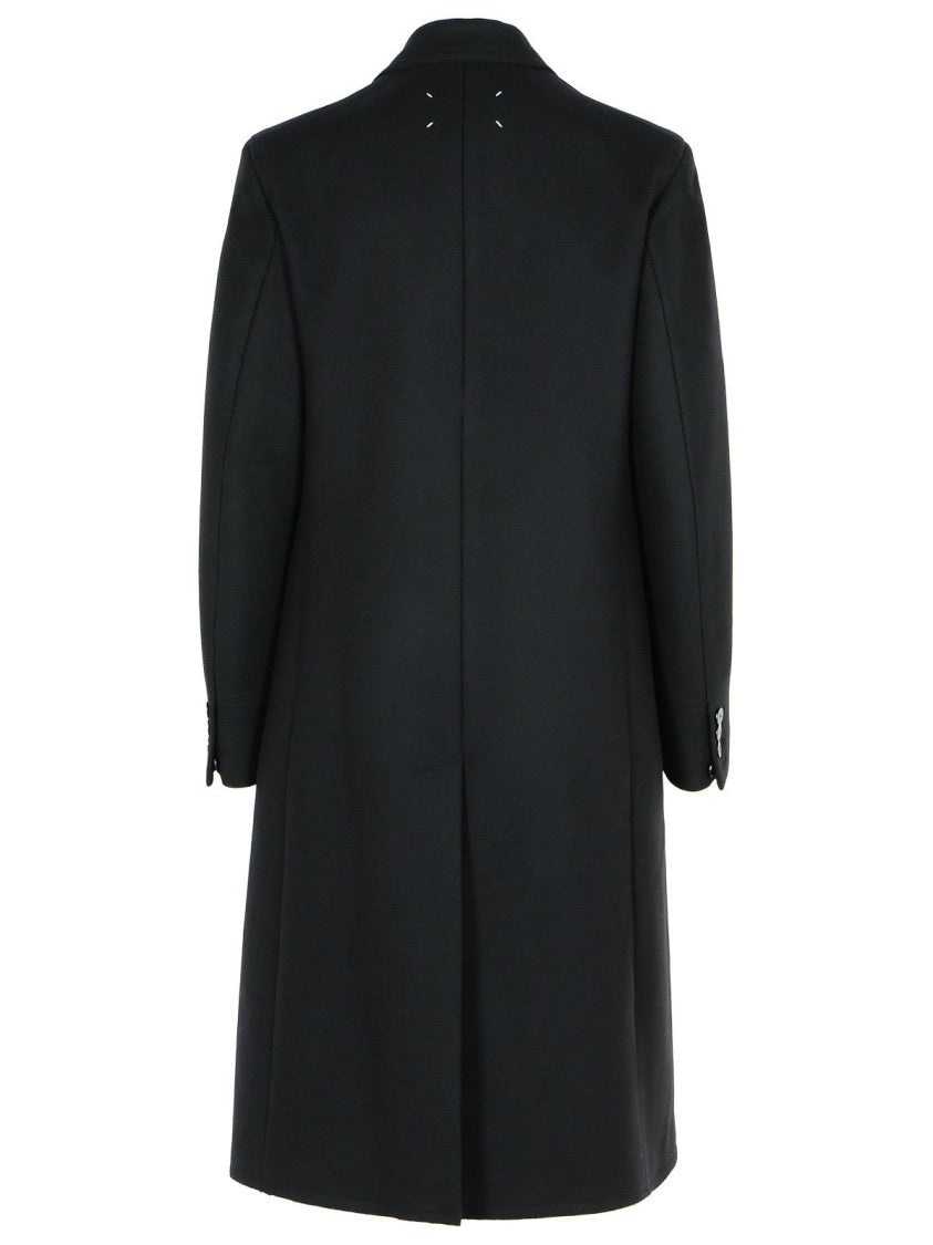 Maison Margiela Black Virgin Wool Coat