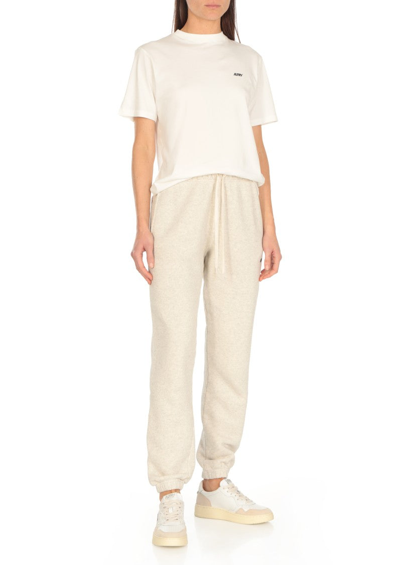Autry White Medalist Low Leather-Blend Sneakers
