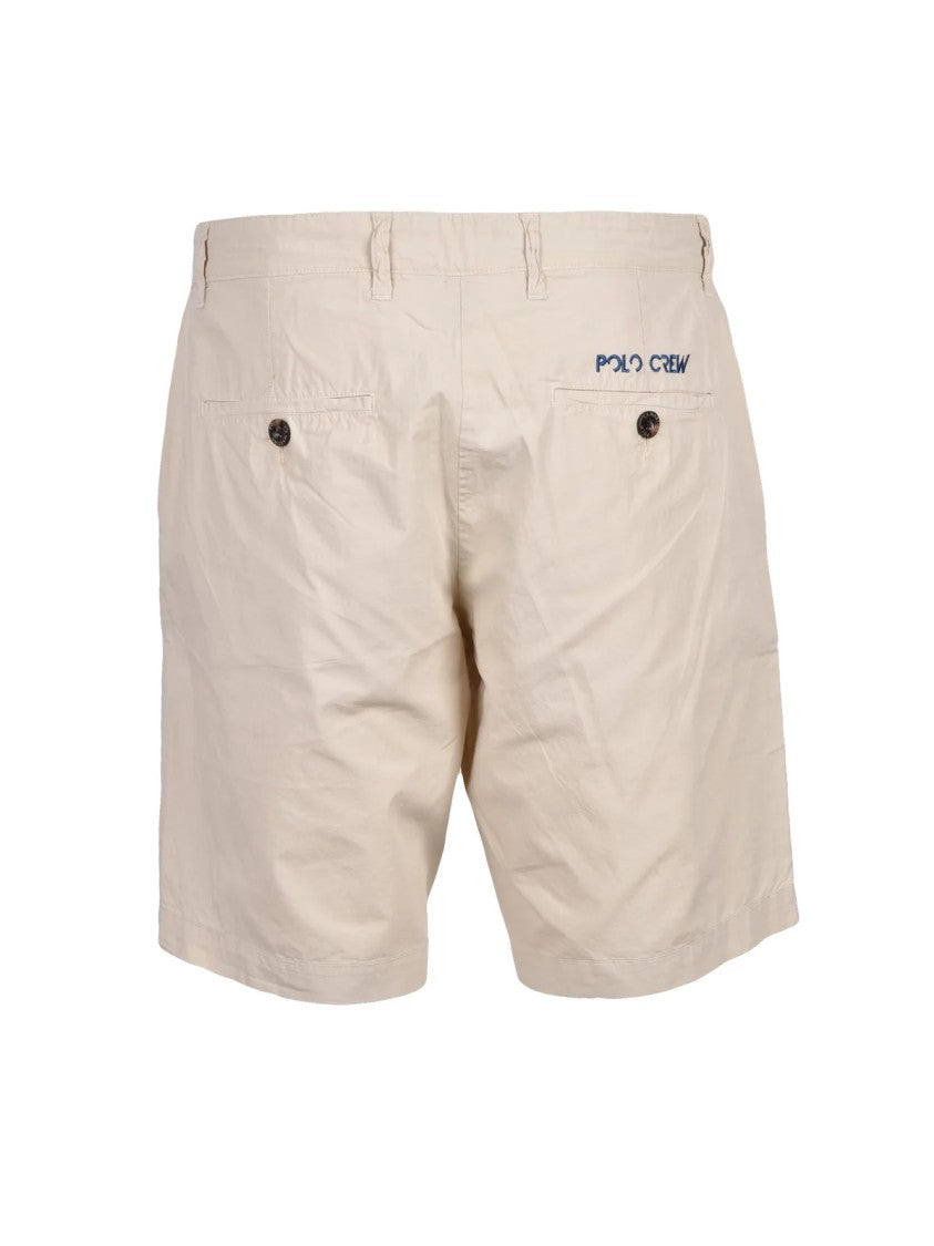 La Martina Beige Cotton Classic Shorts