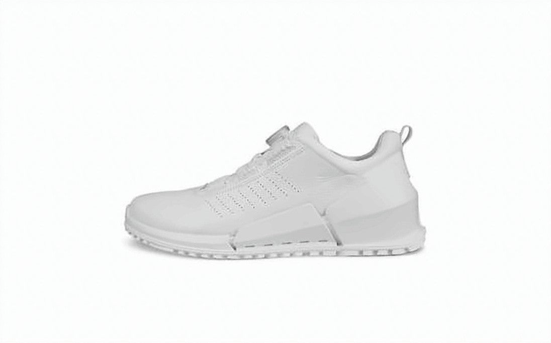 Ecco Smooth Cowhide Leather Sneakers With Textured Outsole