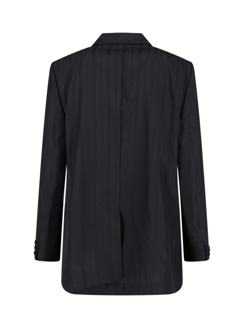 Cdgcdg Single-Breasted Blazer In Black