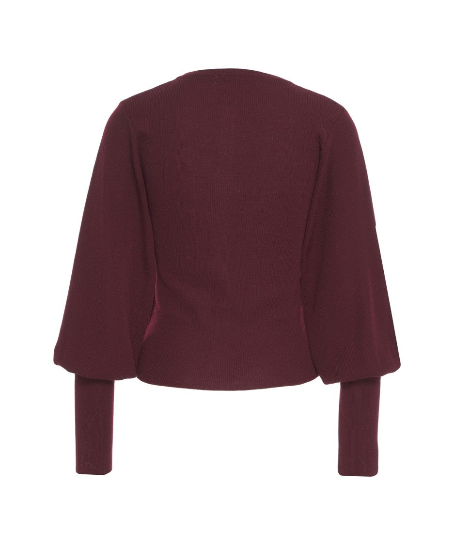 Grifoni Ribbed Cardigan With Round Neck