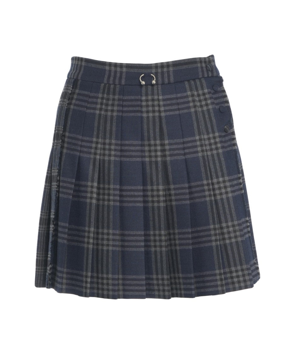 Ottod'ame Pleated Miniskirt
