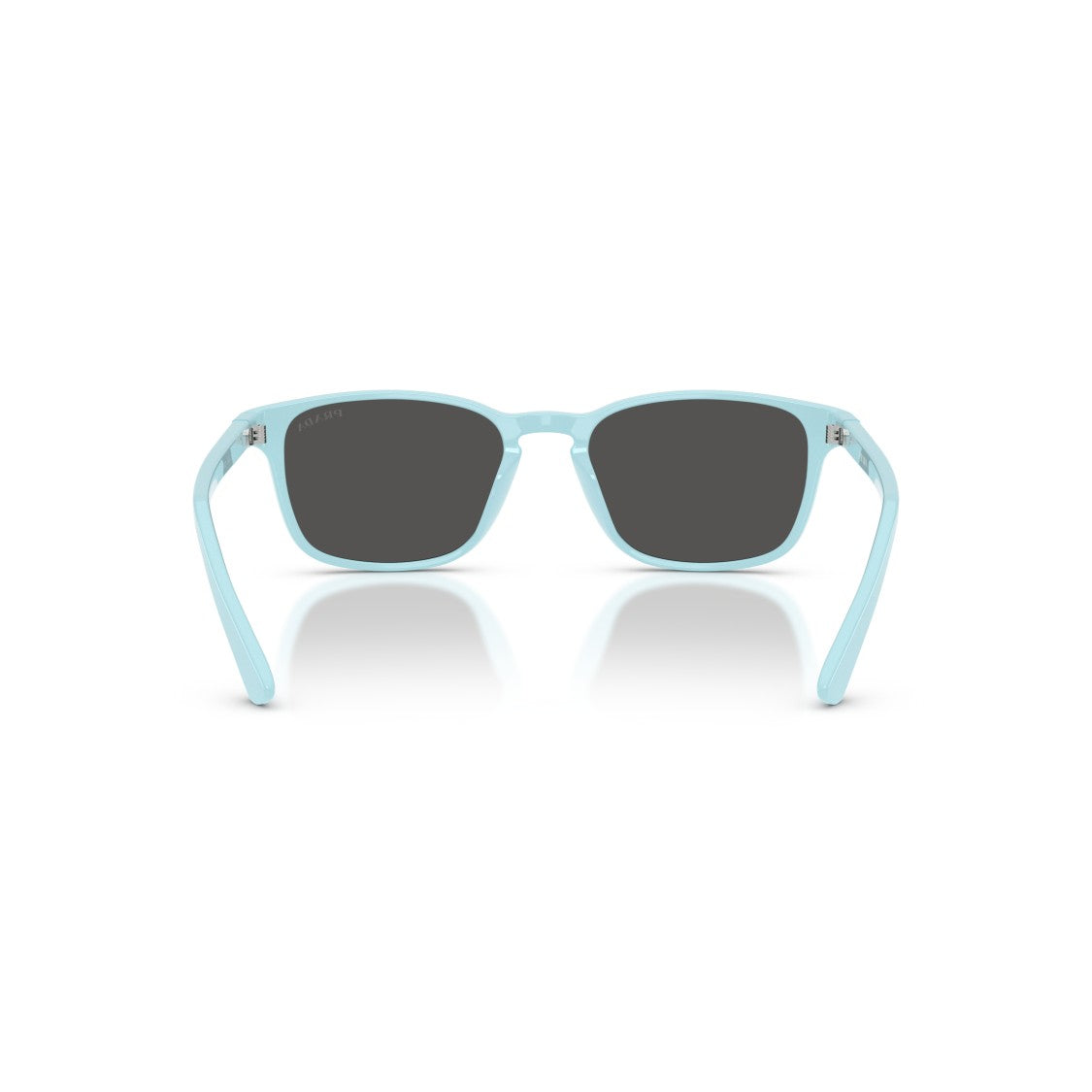 Prada 0Pr D13su Pastel Blue Rectangular Acetate Sunglasses