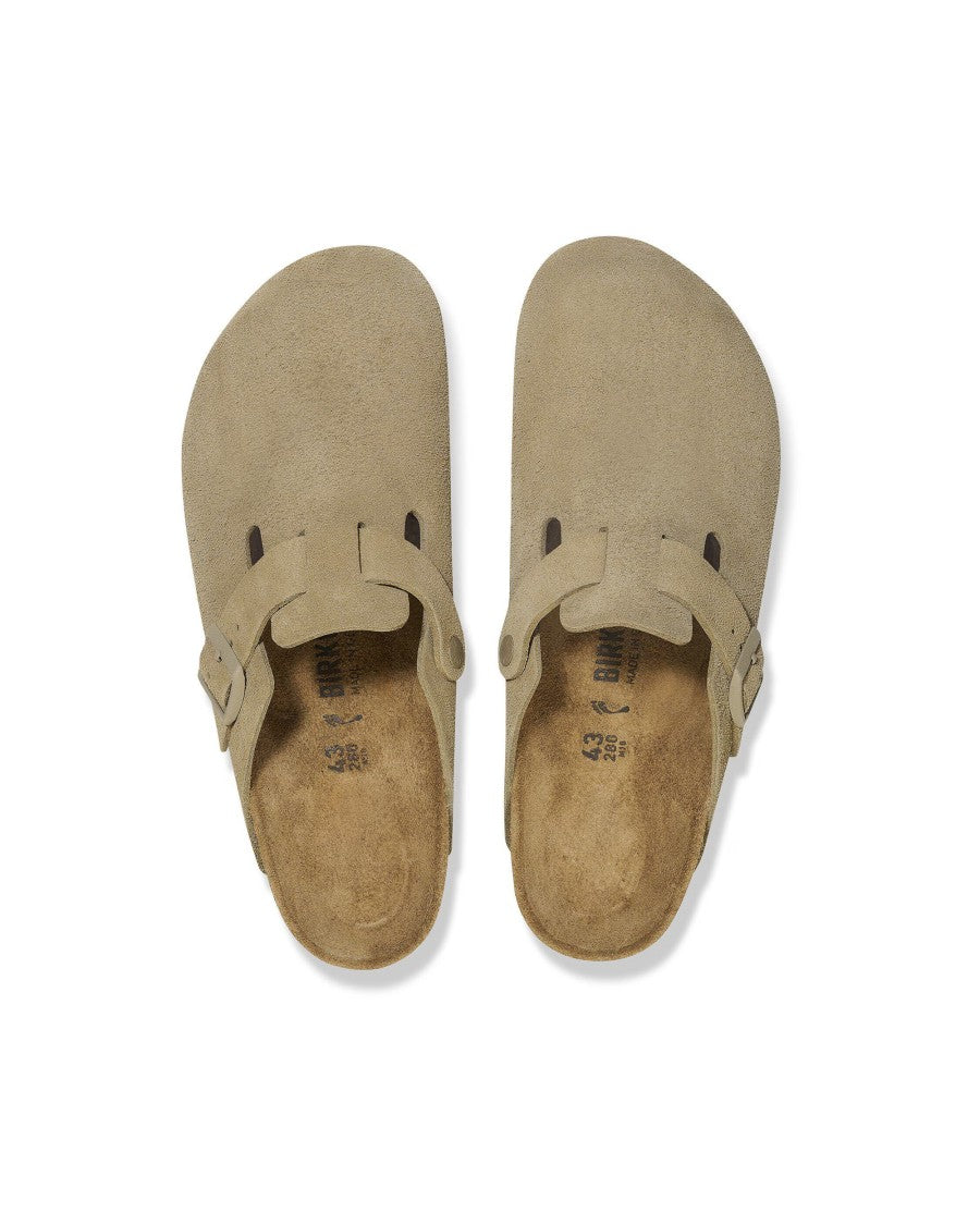 Birkenstock Innovative Suede Slip-On Clog With Cork Footbed