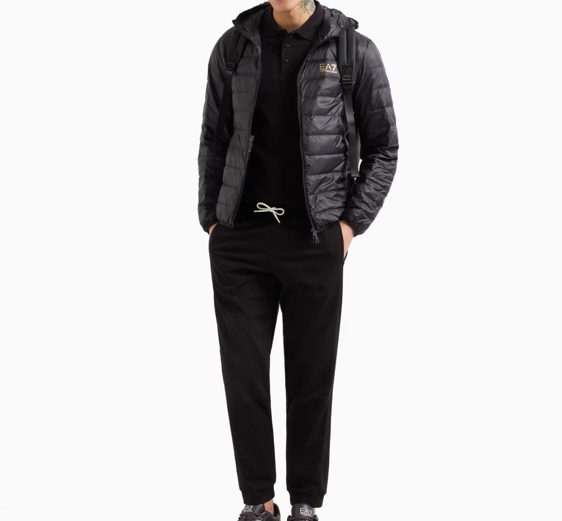 Emporio Armani Quilted Down Jacket With Goose Down Padding And Fitted Silhouette